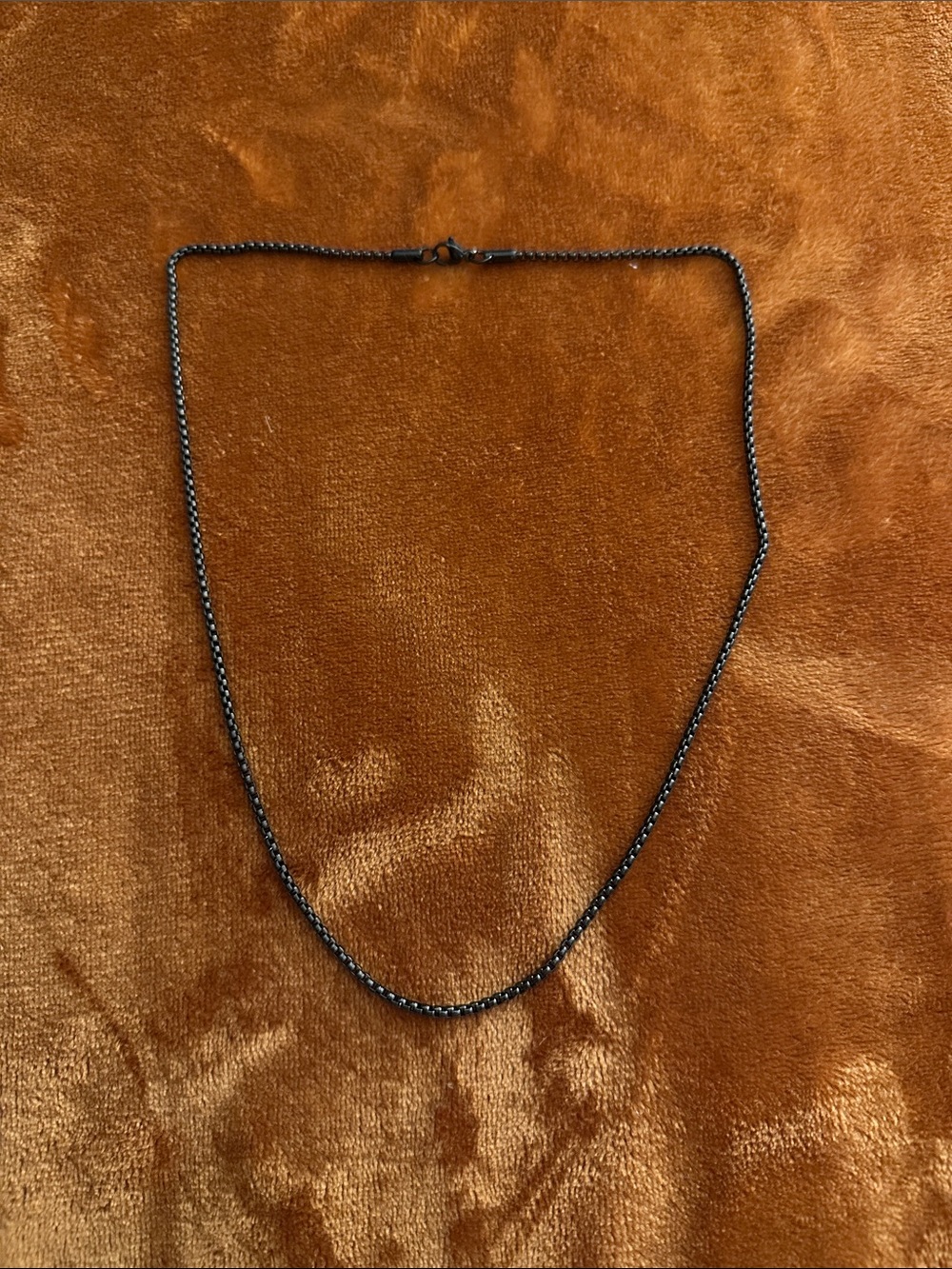 Black Twisted Chain Necklace